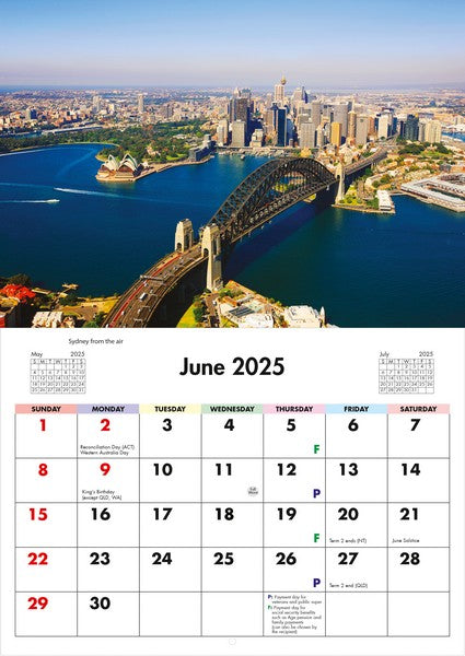 2025 Sydney in Focus Wall Calendar