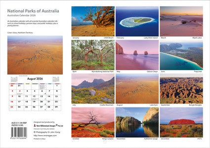 2026 National Parks of Australia Wall Calendar