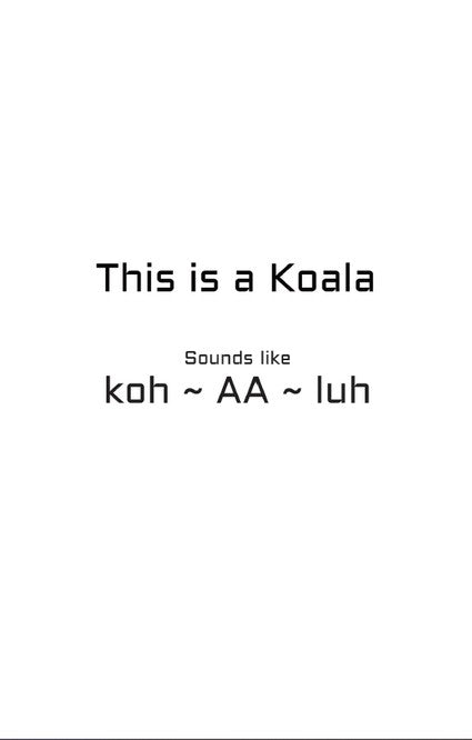 My First Picture Book - Australian Animals