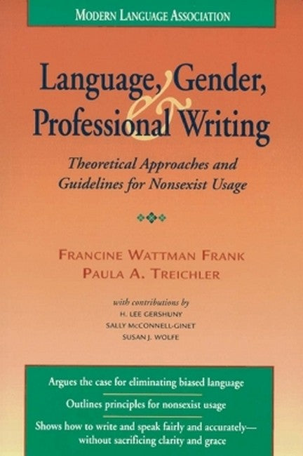 Language, Gender, and Professional Writing