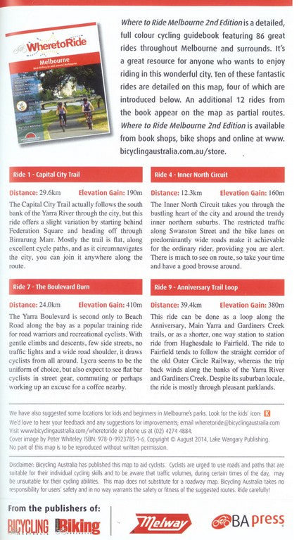 Melbourne Map (Where to Ride)