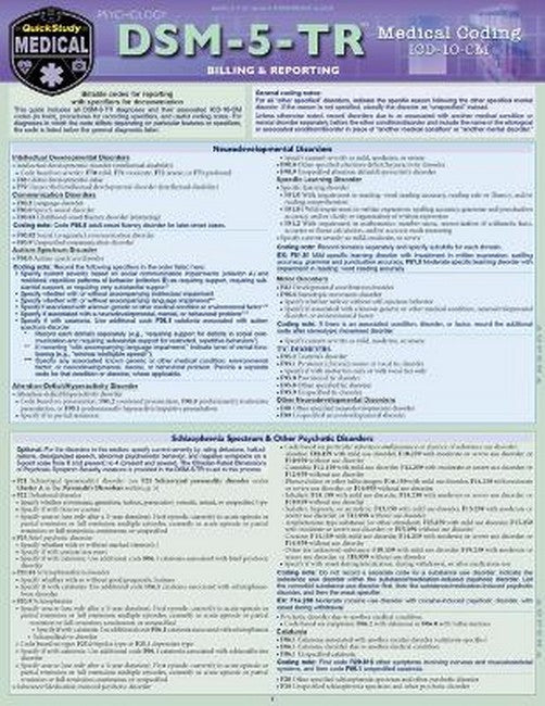 Dsm-5-Tr Medical Coding 2/e