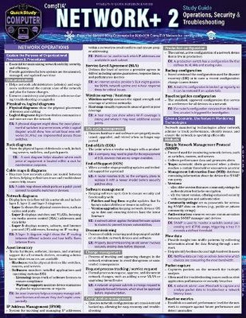 CompTIA® Network+ 2 - Operations, Security & Troubleshooting Study Guide