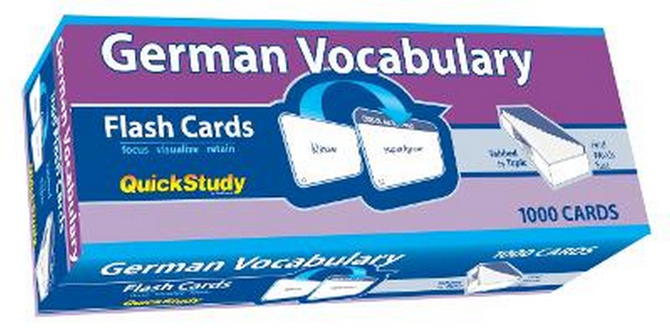 German Vocabulary 1000 Flash Cards 2/e