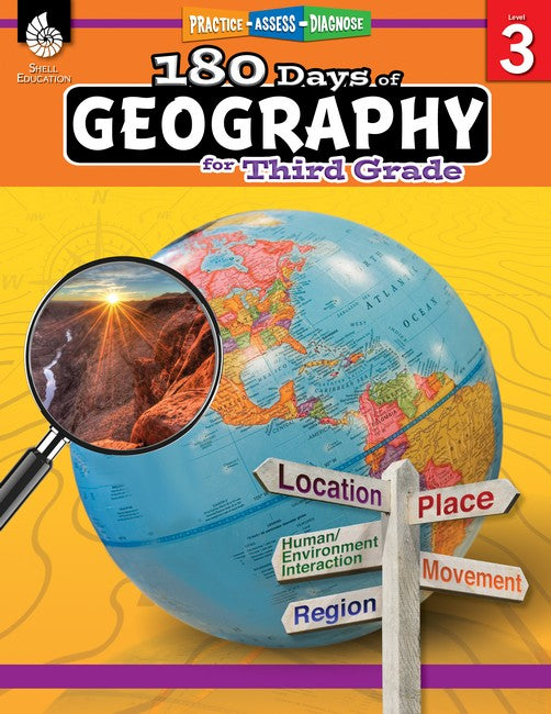 180 Days: Geography for Third Grade