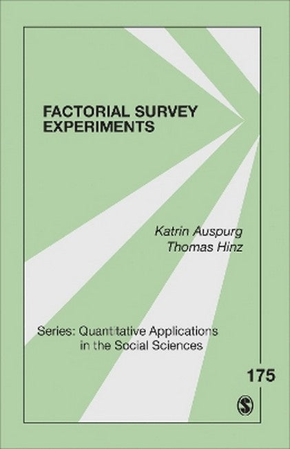 Factorial Survey Experiments