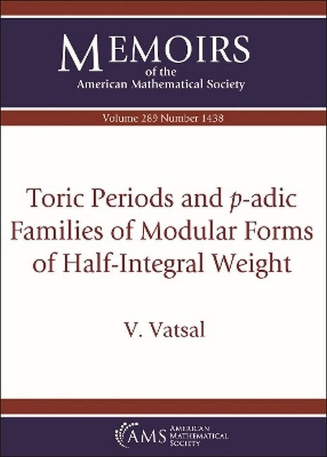 Toric Periods and $p$-adic Families of Modular Forms of Half-Integral Weight