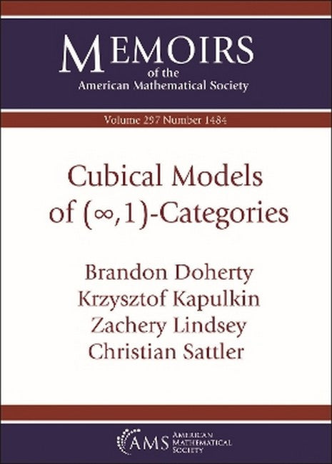 Cubical Models of (Infty,1)-CategoriesMemoirs of the American Mathematical Society