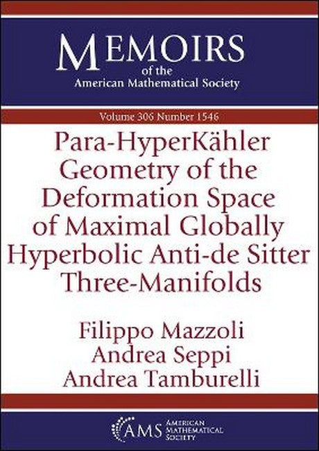 Para-HyperKahler Geometry of the Deformation Space of Maximal Globally Hyperbolic Anti-de Sitter Three-Manifolds