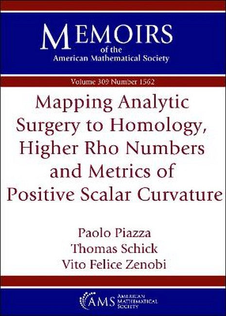Mapping Analytic Surgery to Homology, Higher Rho Numbers and Metrics ofPositive Scalar Curvature