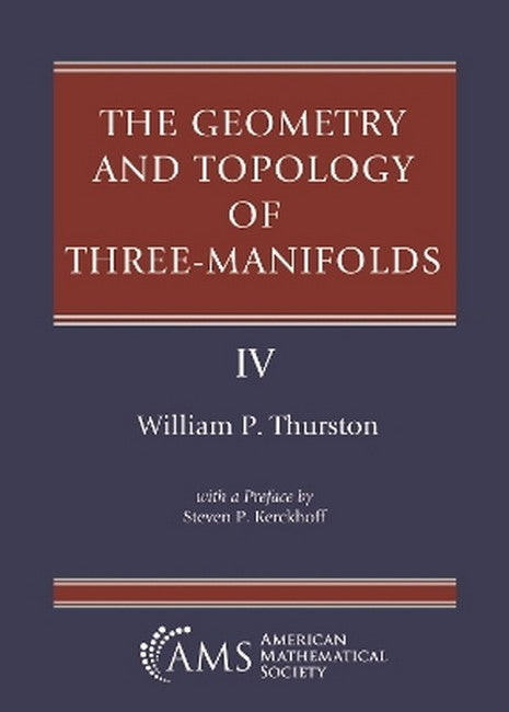 The Geometry and Topology of Three-Manifolds