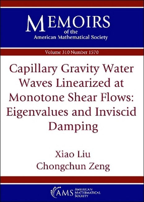 Capillary Gravity Water Waves Linearized at Monotone Shear Flows