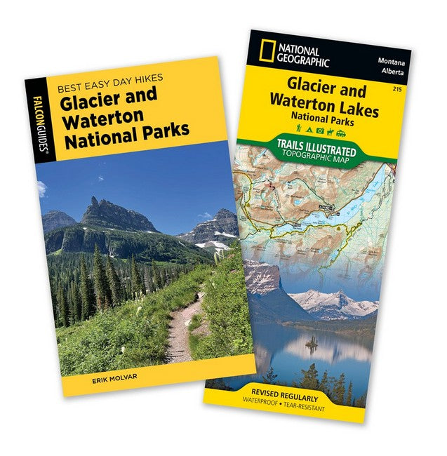 Best Easy Day Hiking Guide and Trail Map Bundle: Glacier and Waterton Lakes National Parks 5/e