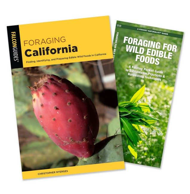 Foraging California Guidebook and Folding Pocket Guide Bundle
