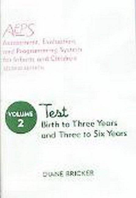 Assessment, Evaluation, and Programming System for Infants and Children (AEPS (R)) 2/e