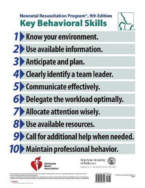 NRP407 NRP Key Behavioral Skills Poster 9/e