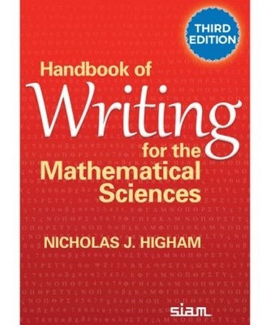 Handbook of Writing for the Mathematical Sciences 3/e