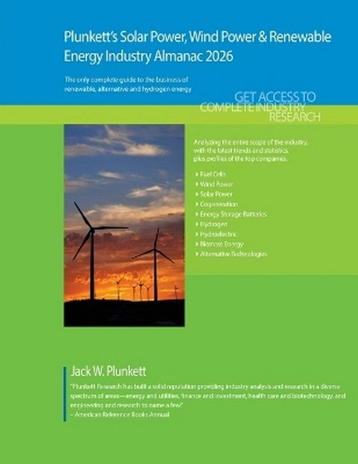 Plunkett's Solar Power, Wind Power & Renewable Energy Industry Almanac 2026