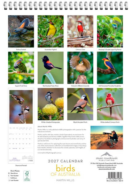 2027 Birds of Australia Wall Calendar