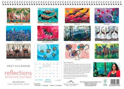 2027 Reflections - Rainforest and Reef Wall Calendar
