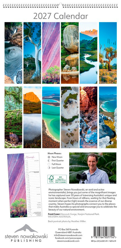 2027 Wild Places of Australia Slimline Calendar