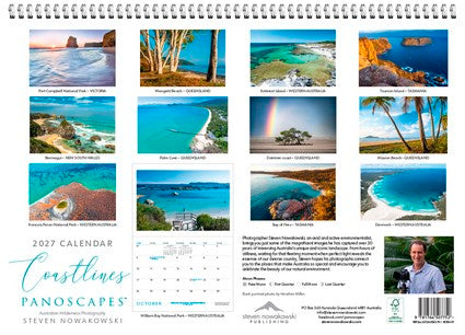 2027 Coastlines - Panoscapes Wall Calendar