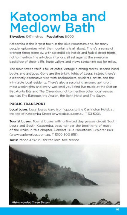 Blue Mountains Best Bushwalks 4/e
