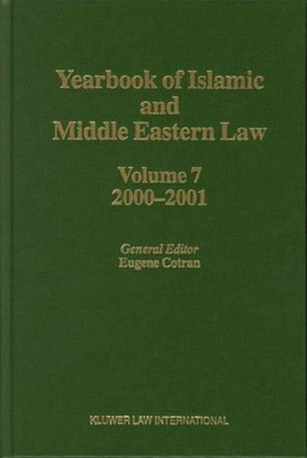 Yearbook of Islamic and Middle Eastern Law, Volume 7 (2000-2001)