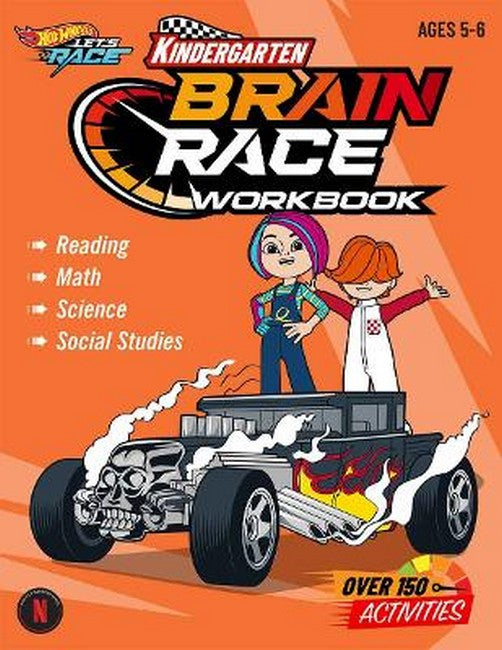 Hot Wheels Brain Race Kindergarten Workbook
