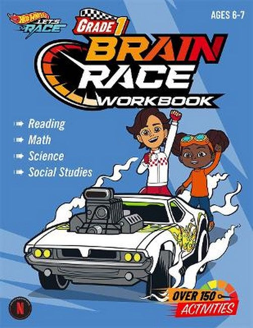 Hot Wheels Brain Race Grade 1 Workbook