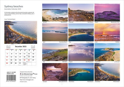 2025 Sydney Beaches Wall Calendar