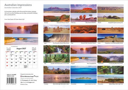 2027 Australian Impressions Wall Calendar