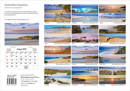 2027 Australian Beaches Wall Calendar