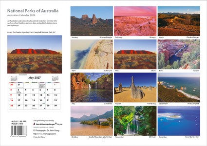 2027 National Parks of Australia Wall Calendar