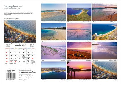 2027 Sydney Beaches Wall Calendar