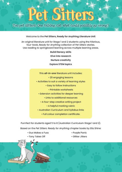 Pet Sitters, Ready for Anything Literature Unit