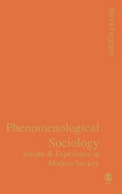 Phenomenological Sociology