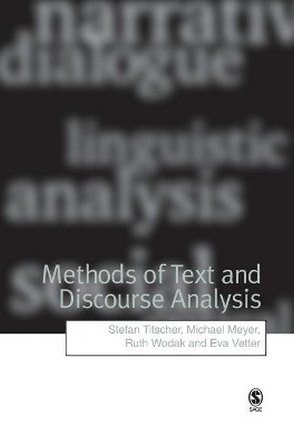 Methods of Text and Discourse Analysis