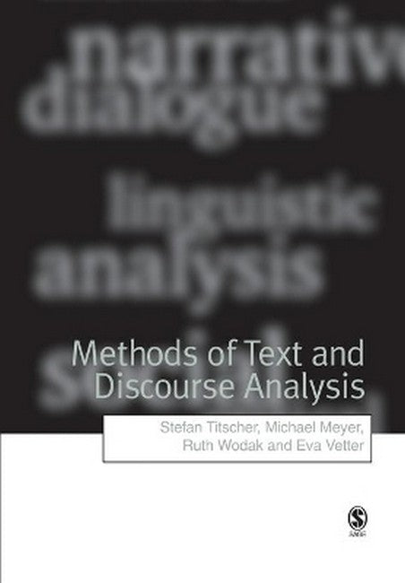 Methods of Text and Discourse Analysis