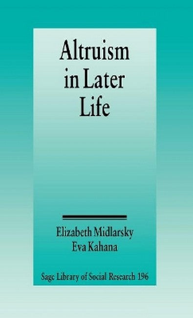 Altruism in Later Life