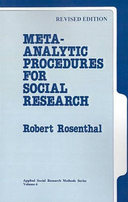 Meta-Analytic Procedures for Social Research