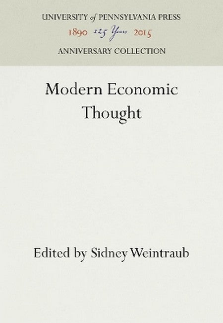 Modern Economic Thought
