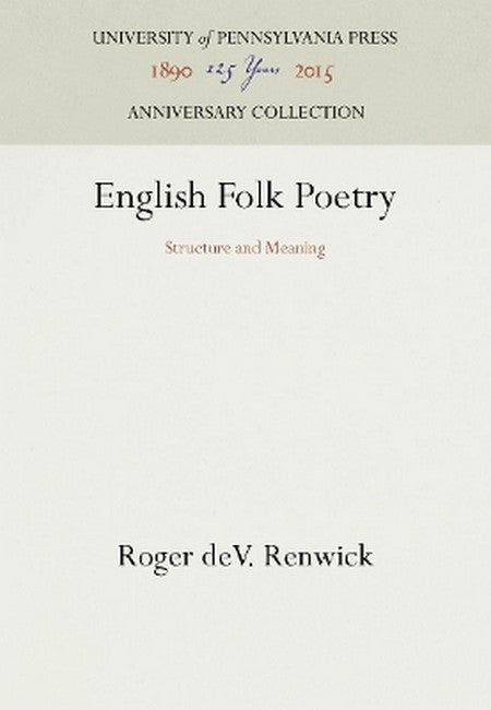 English Folk Poetry