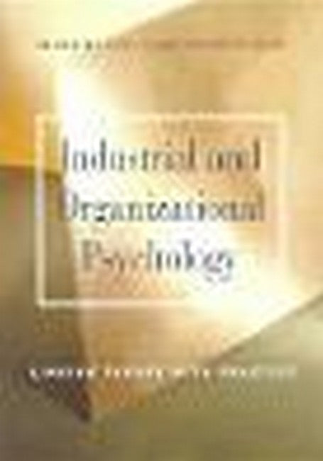 Industrial and Organizational Psychology