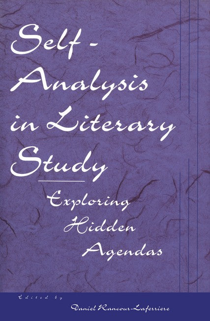 Self-Analysis in Literary Study