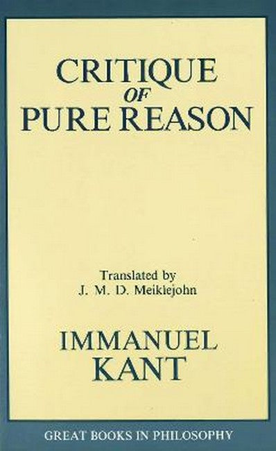 The Critique of Pure Reason