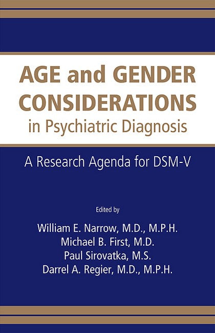 Age and Gender Considerations in Psychiatric Diagnosis