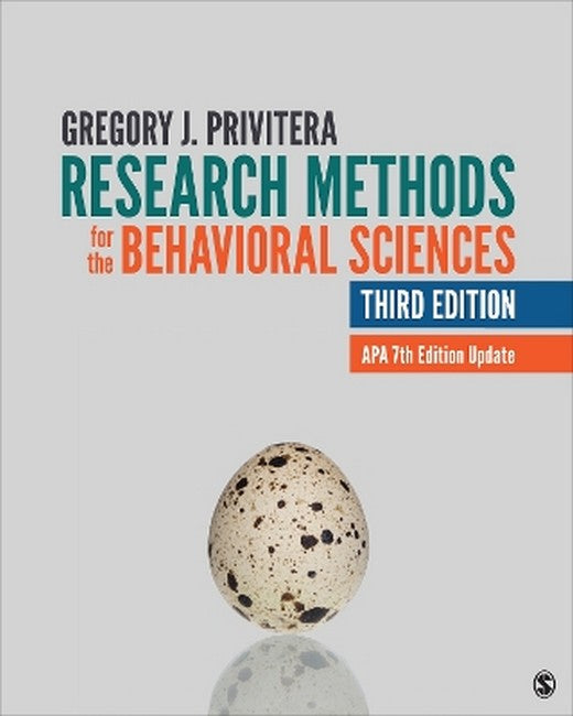 Research Methods for the Behavioral Sciences 3/e