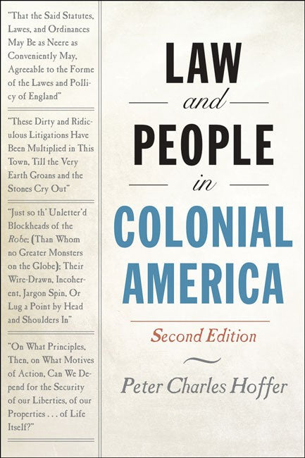 Law and People in Colonial America 2/e