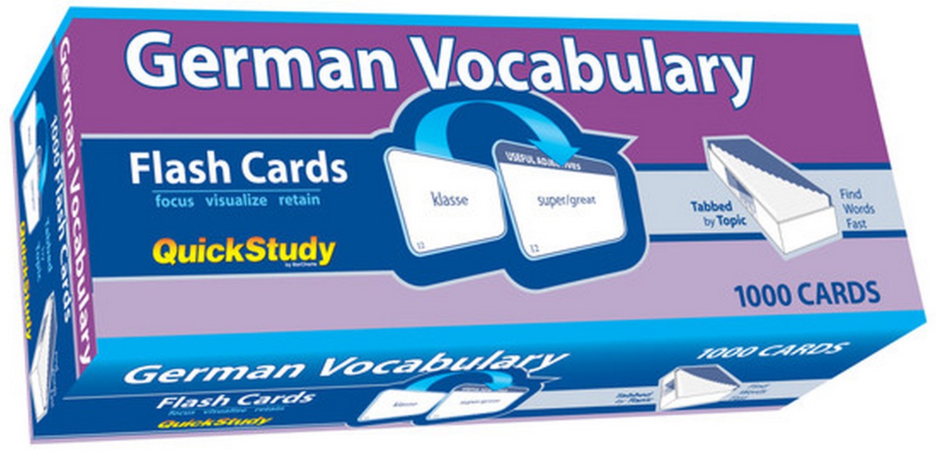 German Vocabulary Flash Cards